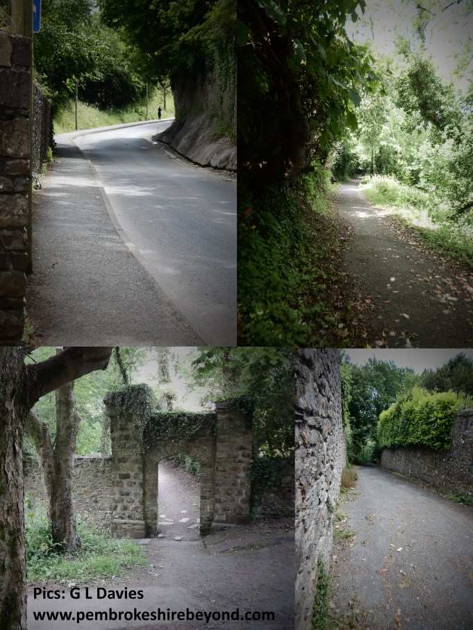 The area around Union Hill, Haverfordwest appears to be the route of a hooded apparition